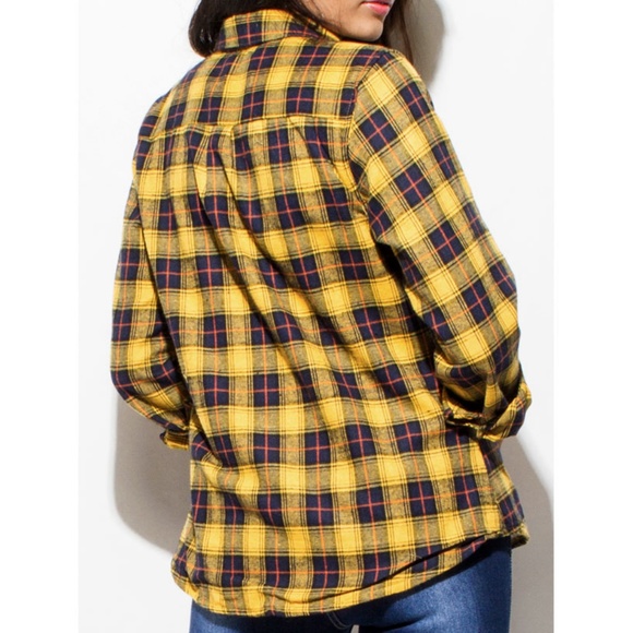 Last☝️ Sherpa Lined Flannel Plaid Shirt Jacket Top - Picture 4 of 8